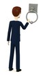 3d render of cartoon character with knocker