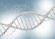 DNA helix against the colored background