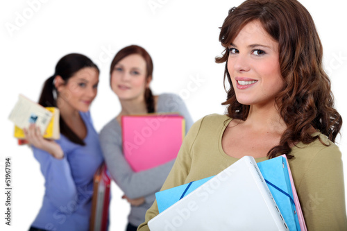 Photo: Three female students Three female students