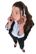 Photo: Female call-center worker Female call-center worker