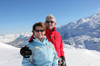 Photo: Portrait of senior couple in winter holidays Portrait of senior couple in winter holidays