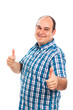 Smiling man thumbs up