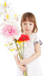 Girl with bouquet