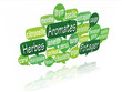 nuage de mots bulles 3d : aromates