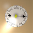 orologio con filo di luce