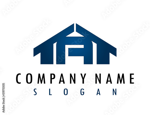 Vector: A house logo A house logo