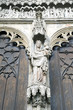 Ancient Madonna statues, Cathedral of Augsburg’s facade, Germany