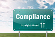 Highway Signpost "Compliance"