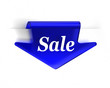 Photo: Blue Sale Arrow Blue Sale Arrow