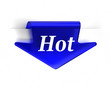 Illustration: Blue Hot Arrow Blue Hot Arrow