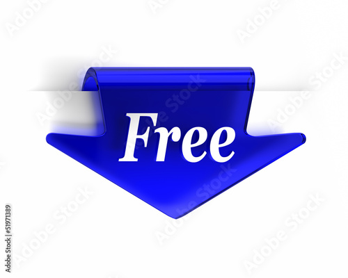 Photo: Blue Free Arrow Blue Free Arrow