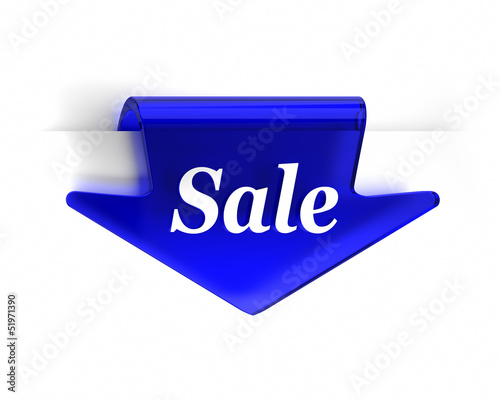 Photo: Blue Sale Arrow Blue Sale Arrow