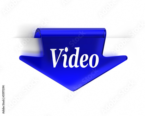 Illustration: Blue Video Arrow Blue Video Arrow