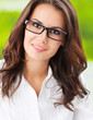 Young smiling cheerful businesswoman