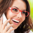 Young woman with phone