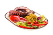 Seafood pasta with octopus and lobster leg