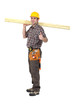 Foto: Happy carpenter with thumb up Happy carpenter with thumb up
