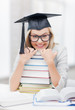 student in graduation cap
