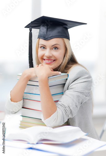 Photo: student in graduation cap student in graduation cap