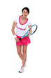Portrait of a female tennis player