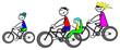 Radtour mit der Familie