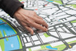 Photo: Tactile exploration of city map Tactile exploration of city map