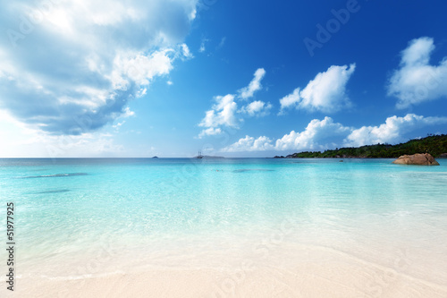 Photo: Anse Lazio beach at Praslin island, Seychelles Anse Lazio beach at Praslin island, Seychelles
