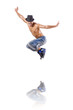 Dancer dancing dances isolated on white