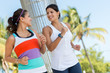 Women running outdoors