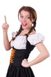 German girl in traditional festival clothing