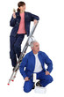 A team of painters
