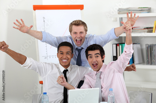 Photo: Successful businessmen in office Successful businessmen in office