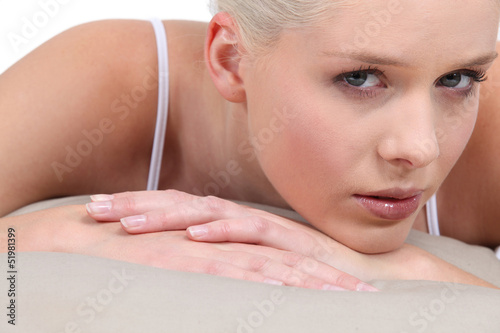 Photo: portrait of a beautiful young woman portrait of a beautiful young woman