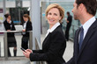 Foto: Businesswoman at an airport Businesswoman at an airport