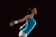 Fitness woman smiling