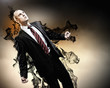 Businessman in anger