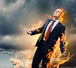 Businessman in anger