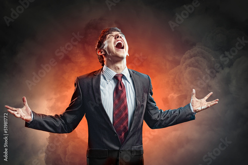 Photo: businessman in anger businessman in anger