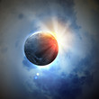 Image of earth planet in space