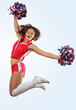 cheerleader girl jumping
