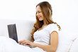 Young woman with notebook