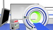 High Tech Operation Room Hospital Interior MRI CT machine