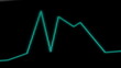 EKG ECG monitor extreme close up macro