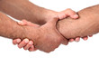 Double clasped handshake