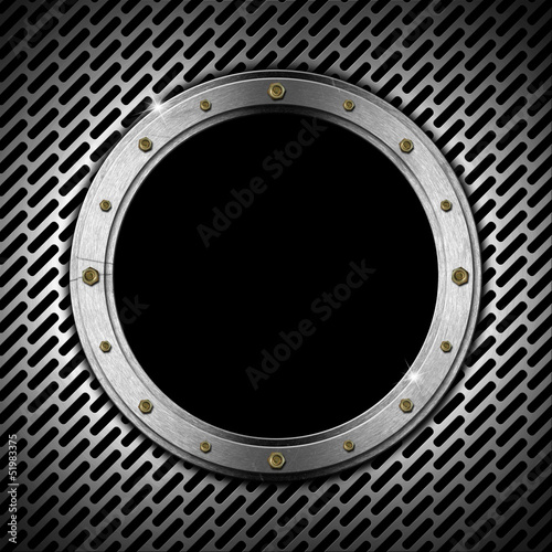 Illustration: Dark Grunge Metal Porthole Dark Grunge Metal Porthole