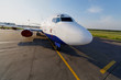Photo: Small jetplane is on runway Small jetplane is on runway