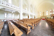 Benches and altar in Evangelical Lutheran Cathedral
