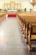 Benches and altar in Evangelical Lutheran Cathedral