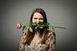 Girl with a rose