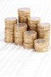 Photo: Business newspaper with money Business newspaper with money